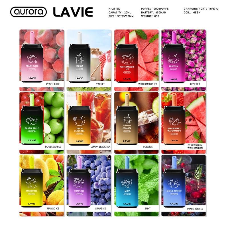 LAVIE Aurora 11000 Puffs Vape Descartável Todos os Sabores