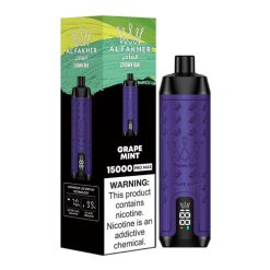 al fakher crown bar 15000 grape mint vape descartável