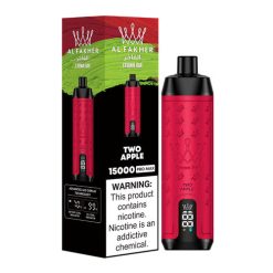 al fakher crown bar 15000 duas maçãs vape descartável