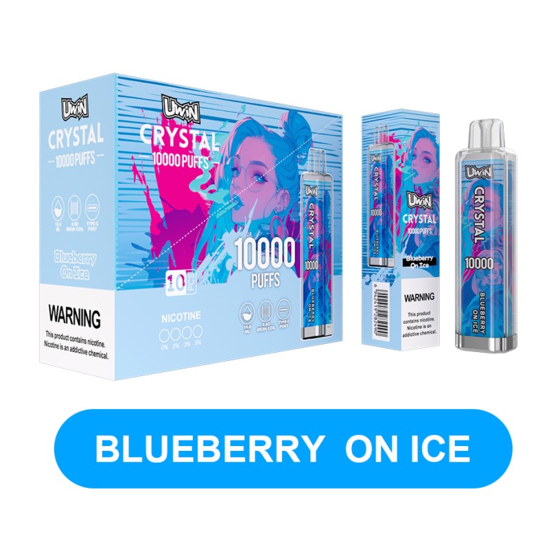 Uwin Crystal 10000 Puffs Disposable Vape Blueberry On Ice